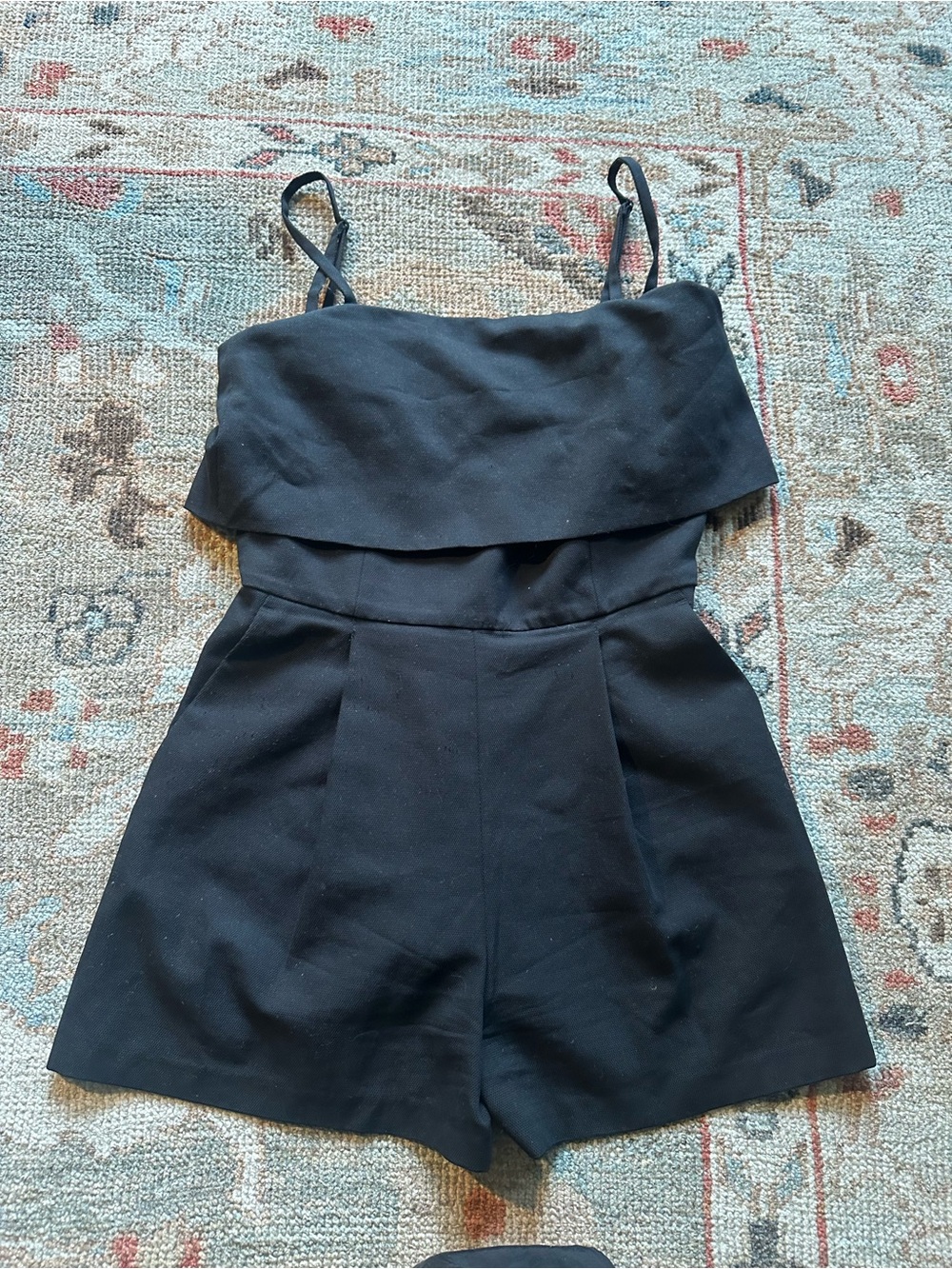 Club Monaco Black Sleeveless Romper | Size 0 | Spaghetti Straps
